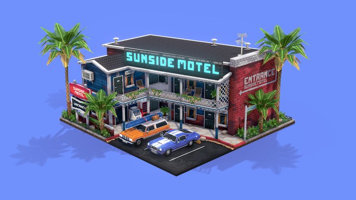 Sunside Motel 3D Model