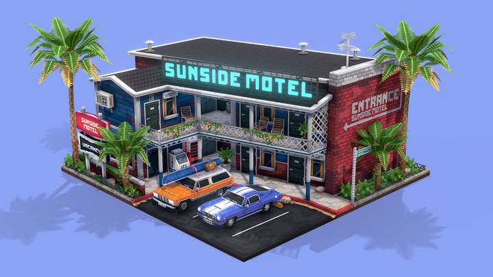 Sunside Motel 3D Model