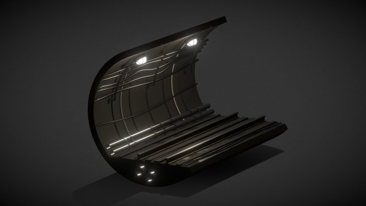 Urban Series – Subway Section: Train Tunnel 3D Model