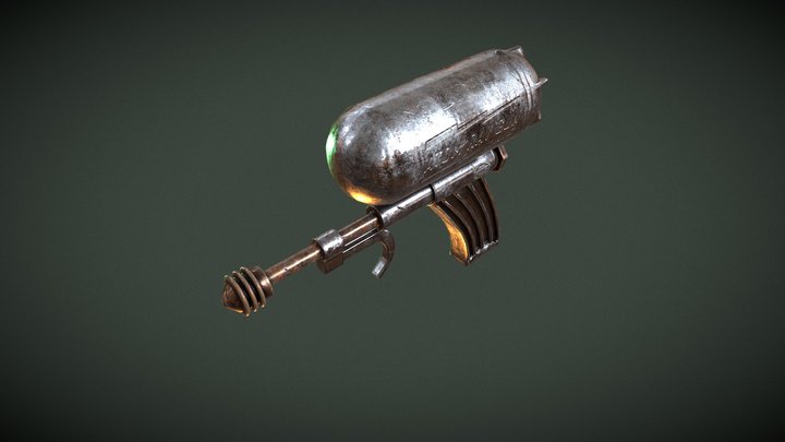 Atom Ray Gun 3D Model