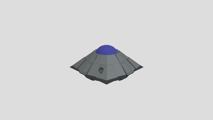 Crashed UFO 3D Model