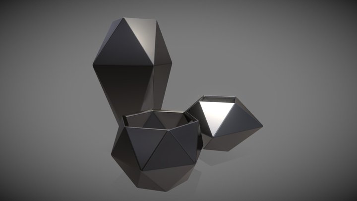 Plant Pots (3D Printable) 3D Model