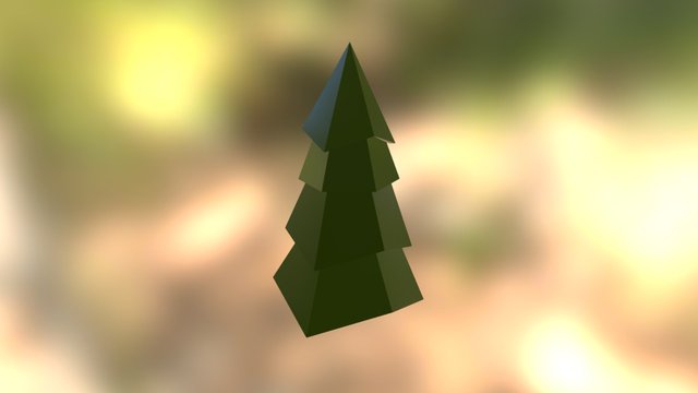 NewYears Tree (lowpoly) 3D Model