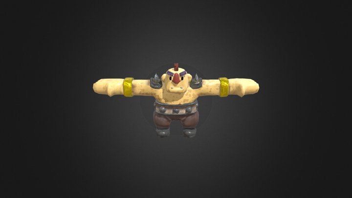 Orco de piedra 3D Model