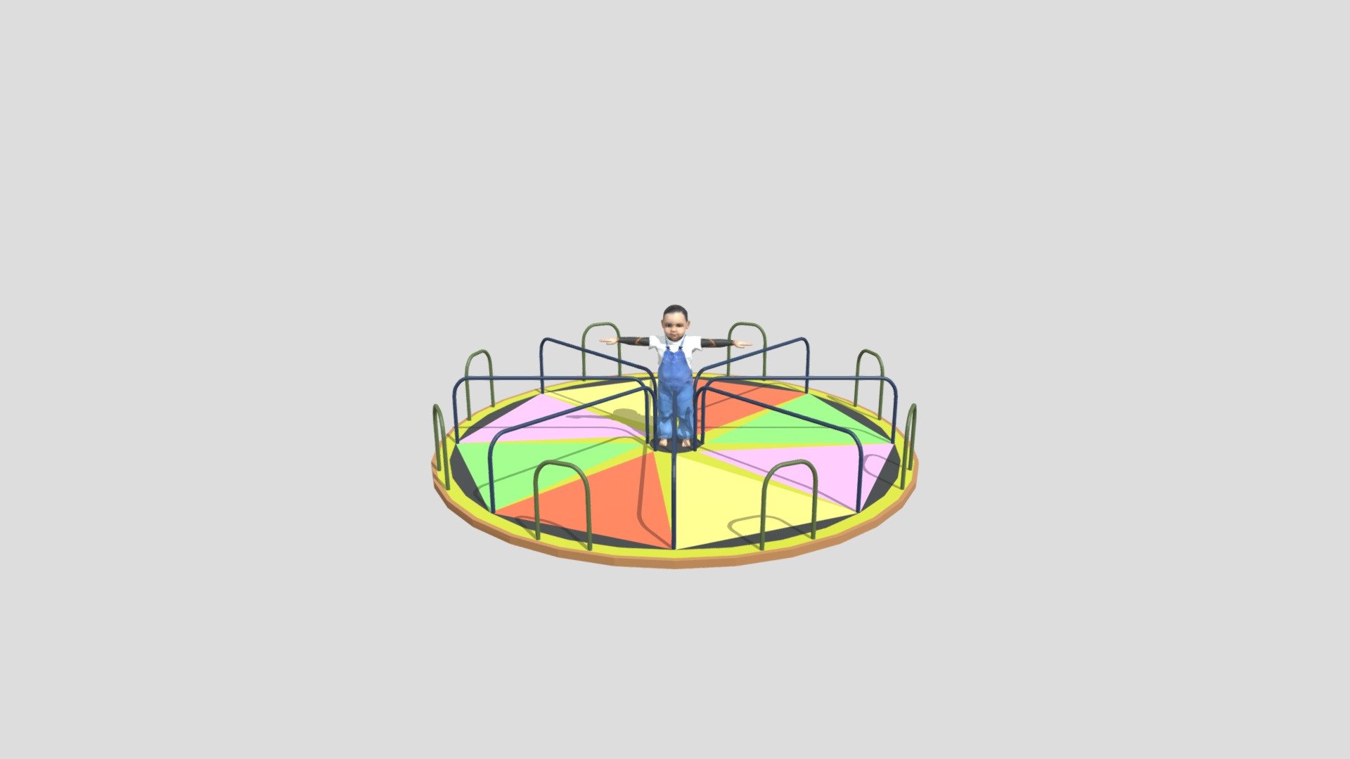 Kids Roundabout 360 - Download Free 3D model by A1-BubbleBox [266a488 ...