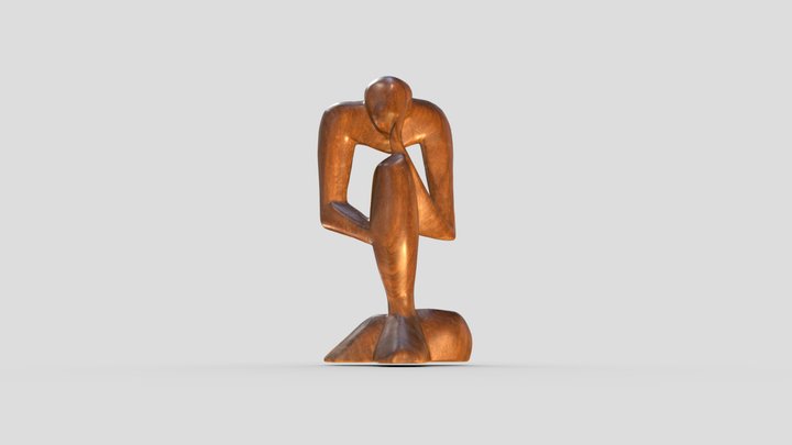 Le Penseur 3D Model