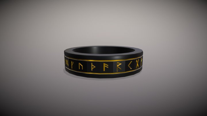 Rune Ring 3D Model