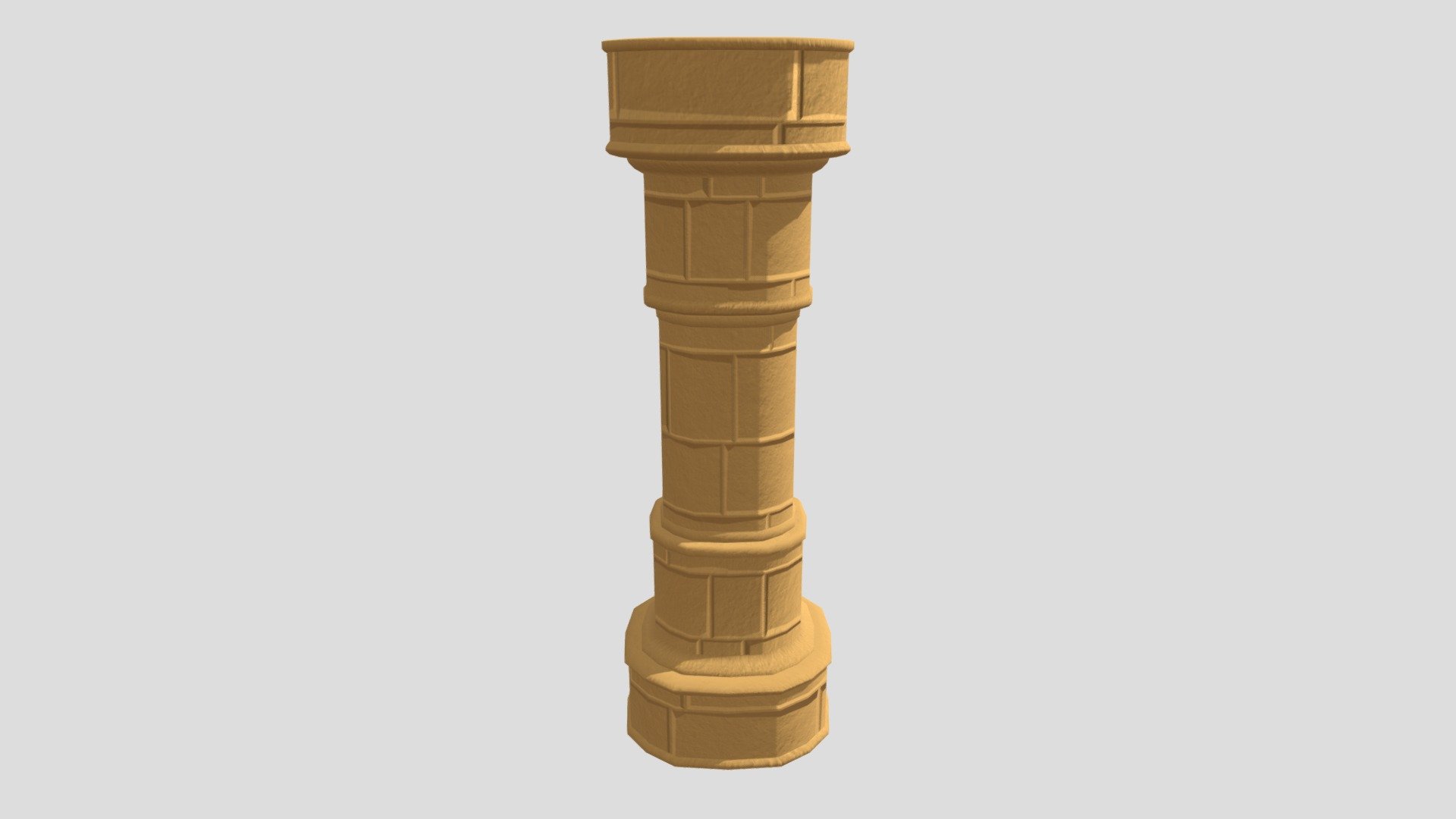 Egyptian temple pillar