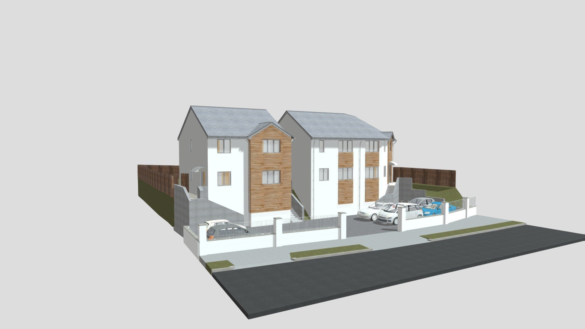 3 New Houses, Queensway, Torquay 3D model by PMRSteph [266e5a5