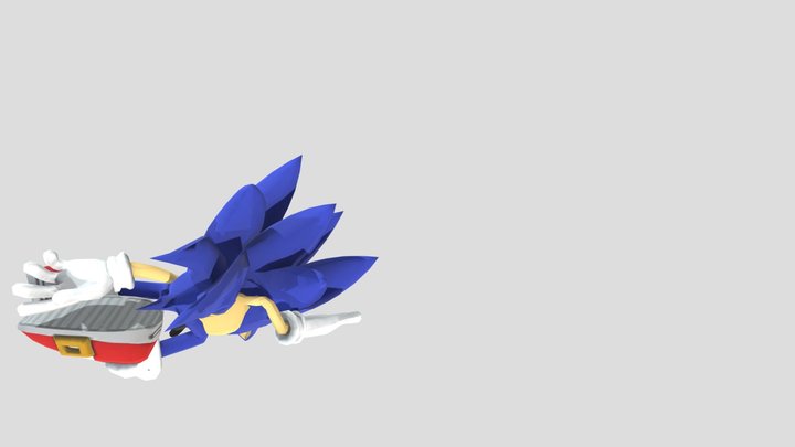 Running Slide sonic 3D Model