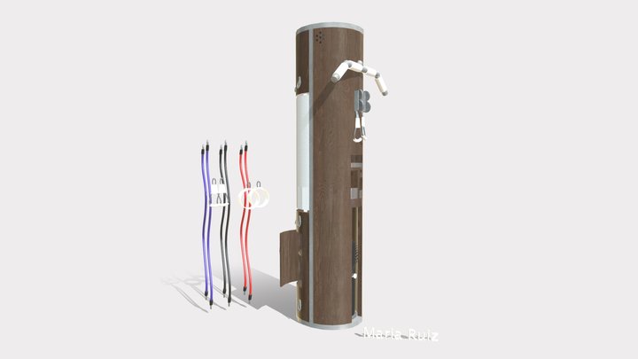 Multipurpose Exercise Beam - Final 3D Model