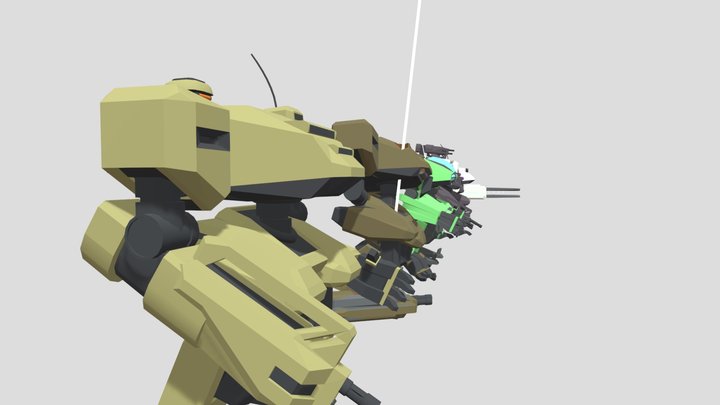 [XYZ HW4] Secondary Forms - 5 Mech Drafts 3D Model
