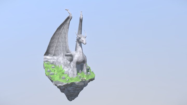 Dragon Temple Ruins 3D Model