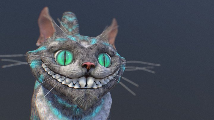 Cheshire Cat V01 - My Zbrush model 3D Model