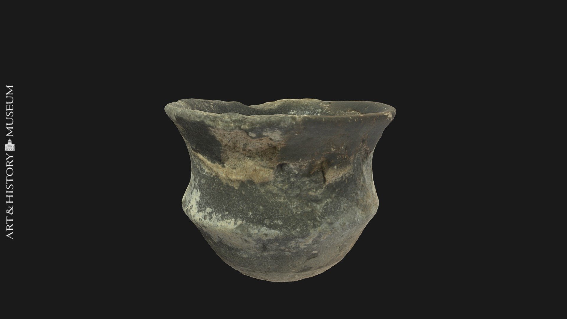 Small carinated vase with flaring rim