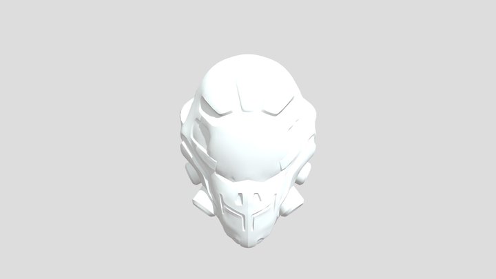 Sci-fi Helmet 3D Model