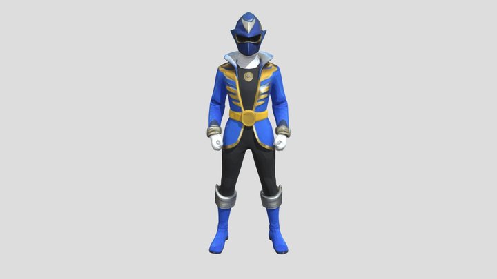 BLUE RANGER SUPER MEGAFORCE 3D Model