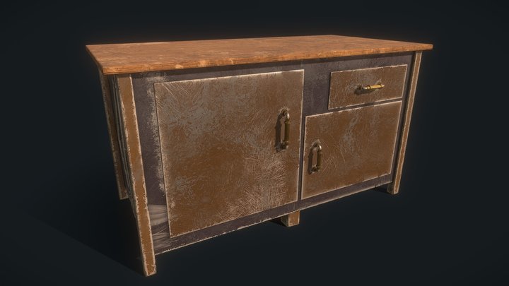 Module3_PEI_50 Desk 3D Model