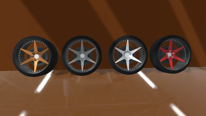 FREE RIMS! JDM Rims 3D Model