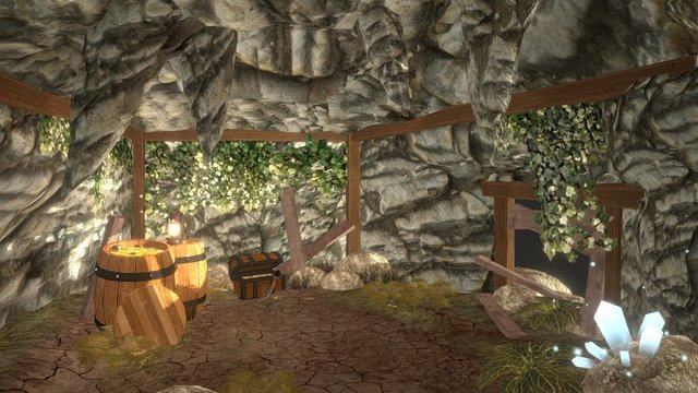 Pirate Cave 3D Model