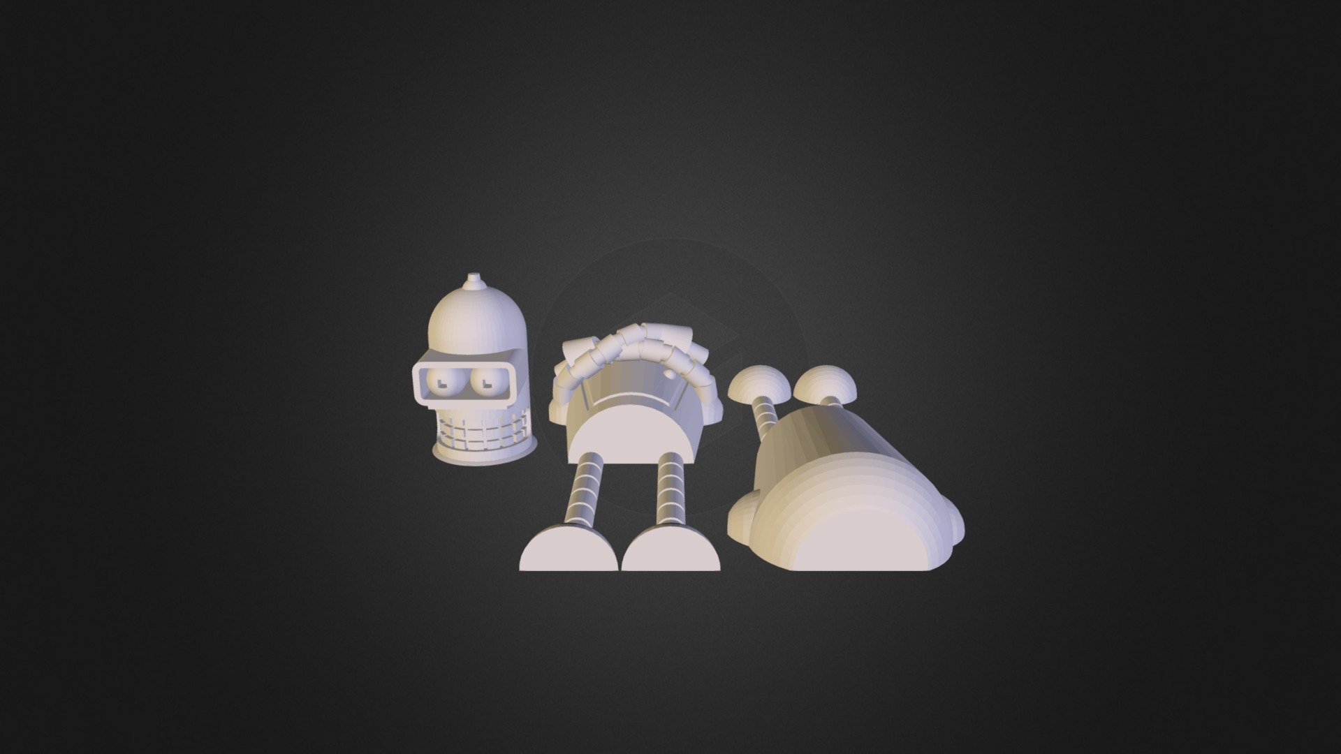 Bender, Futurama - 3D model by 3dindustries [2675fc4] - Sketchfab