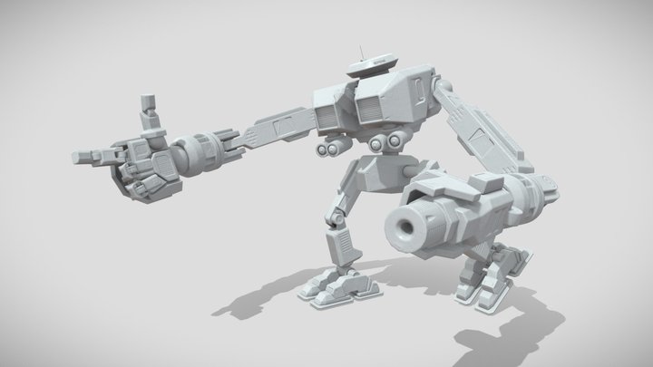 DAE Bot - Bake Test 3D Model