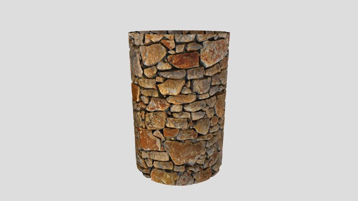 Stone Cylinder Post Pillar Sandstone – Modello 3D gratuito STL