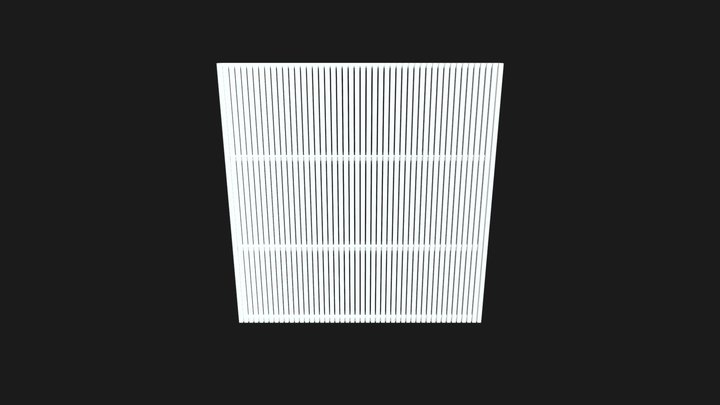 Architecture vertical louvers 3D Model