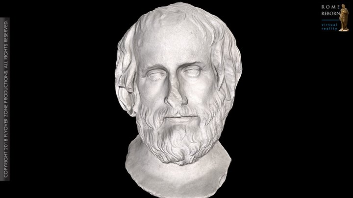 3D rendering of Euripides