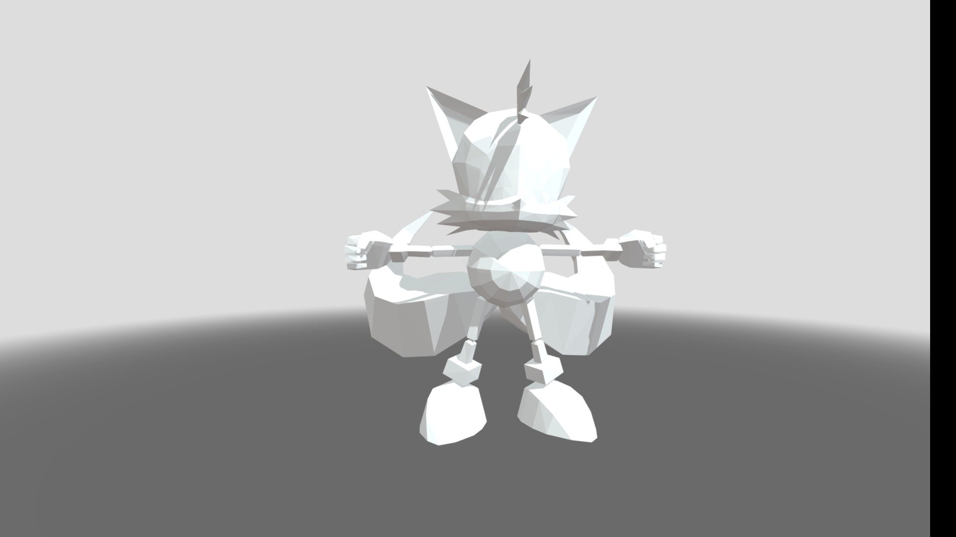 Tails 3D Model Polygonal