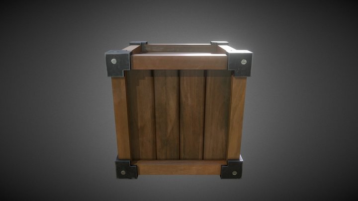 Wooden Crate01 3D Model