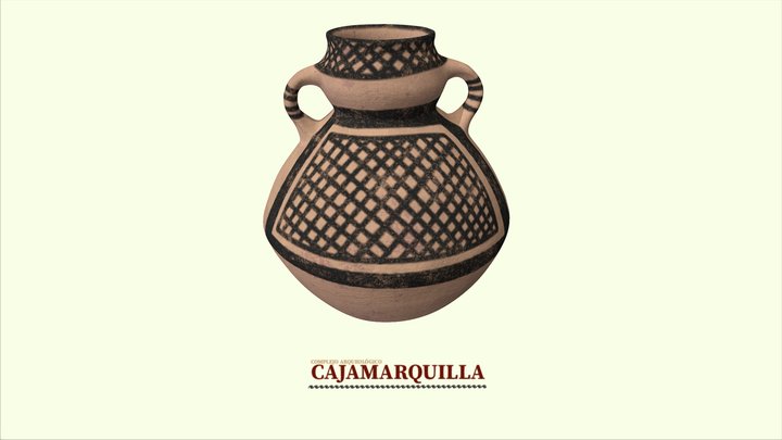 Vasija decorada (recons) - P.A. Cajamarquilla 3D Model
