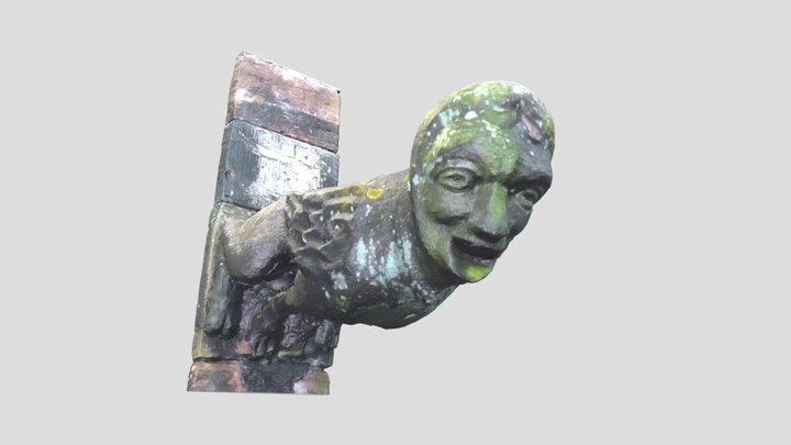 Holy Trinity Eccleshall - South Doorway Gargoyle 3D Model