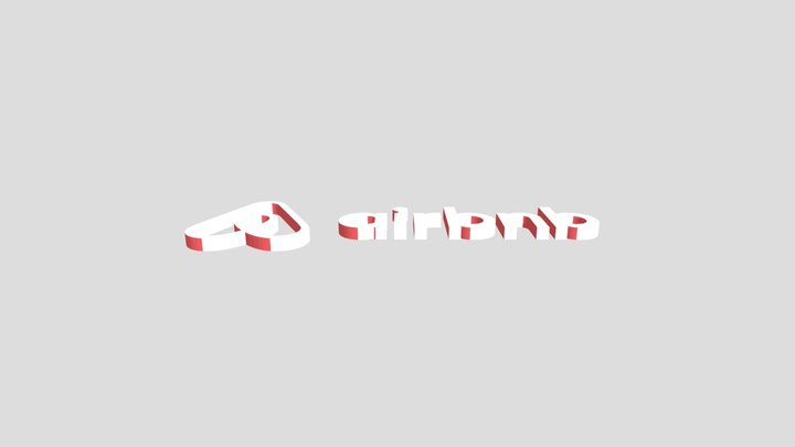 Airbnb logo 3D Model