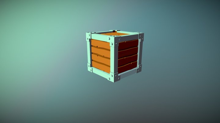 Pirate box - Chest of treasure 3D Model