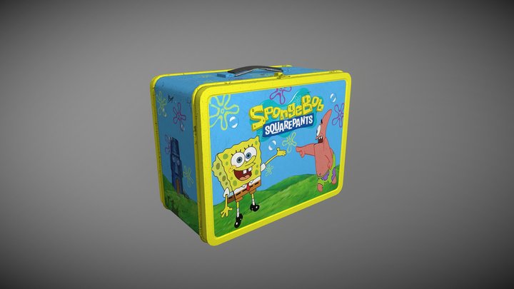 Old Metal Lunchbox 3D Model
