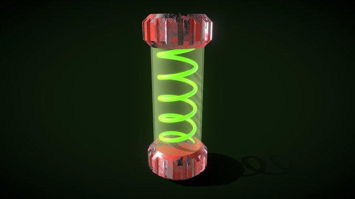 Sci-Fi Grenade 3D Model