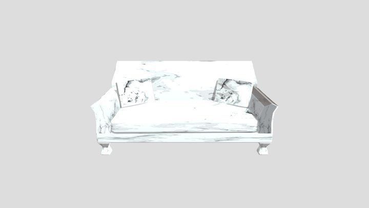 Marble Couch 3D Model