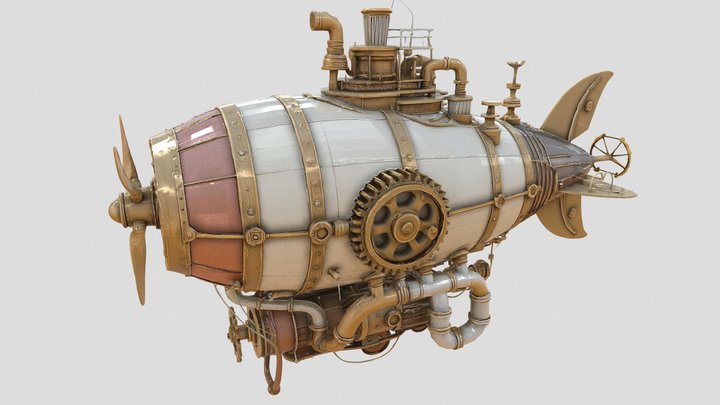 Airship_)-❌-(_Gamma – Gratis 3D-model STL