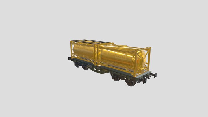 Railway tank 3D Model