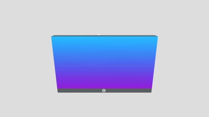 2K TV - Hover 3D Model