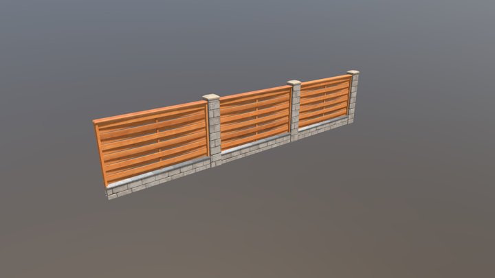 Fence Modular 3D Model
