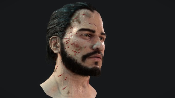 Jon Snow Fanart (head only) 3D Model