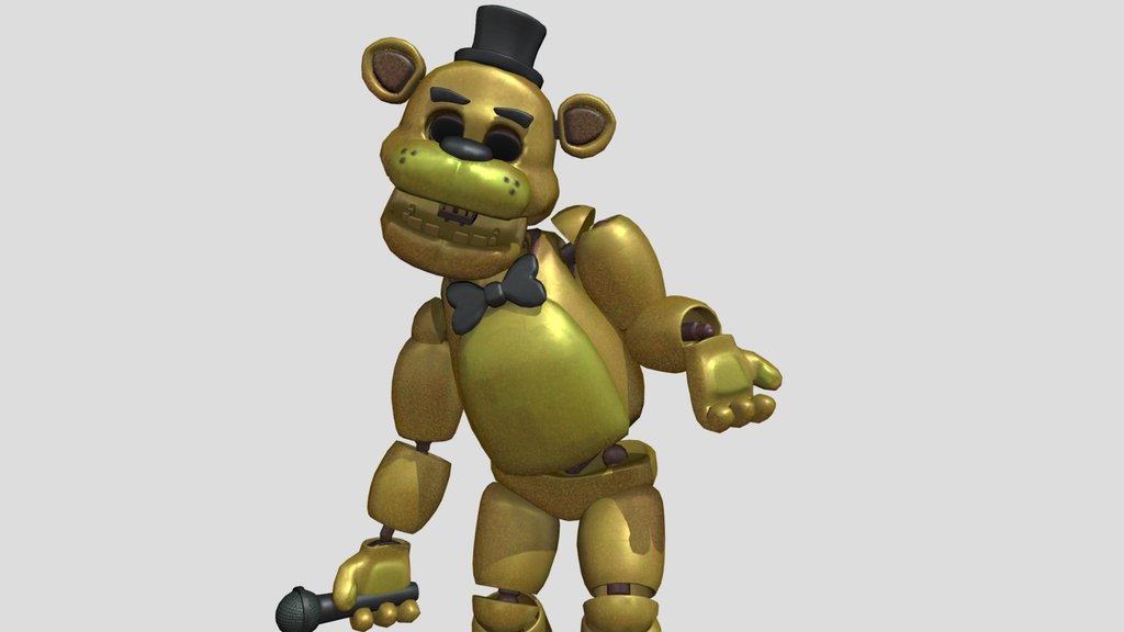Golden Freddy Animations - A 3D model collection by OrangeSauceu ...