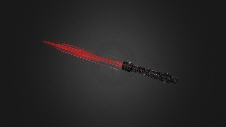 Star Wars Sith Lightsaber Concept 3D Model