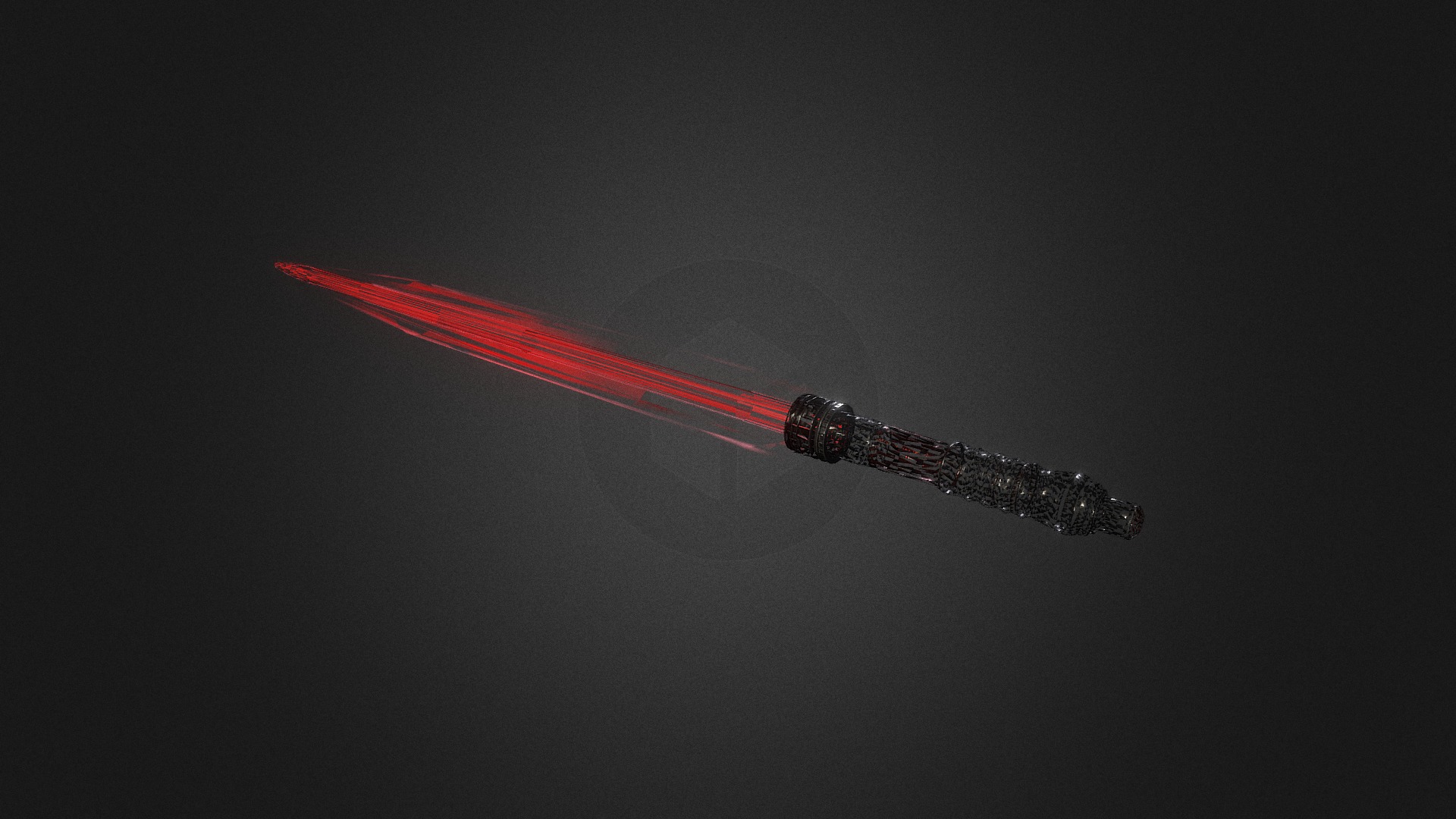 3D model Star Wars Sith Lightsaber Concept - This is a 3D model of the Star Wars Sith Lightsaber Concept. The 3D model is about a dragonfly flying in the sky.