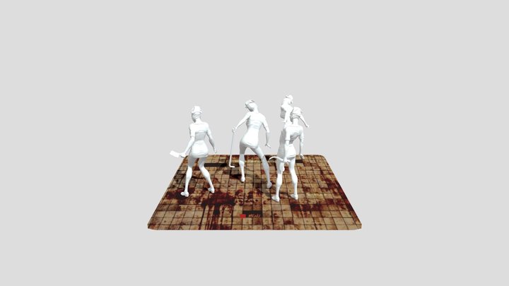 Silent_hill_-_nurses VR SUPPORTED 3D Model