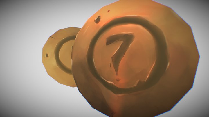 7 COIN HandPainted