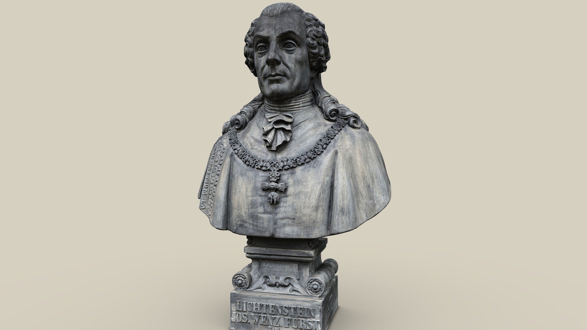 Büste Wenzel — Sketchfab embed 3D viewer