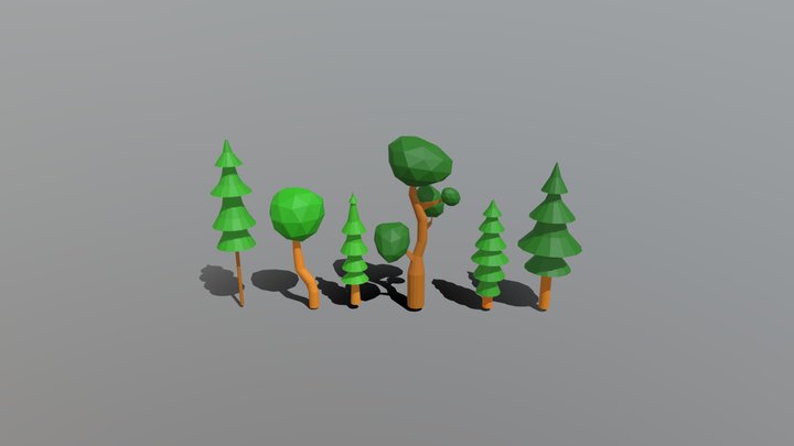 Pack Arboles (Otoño) 3D Model